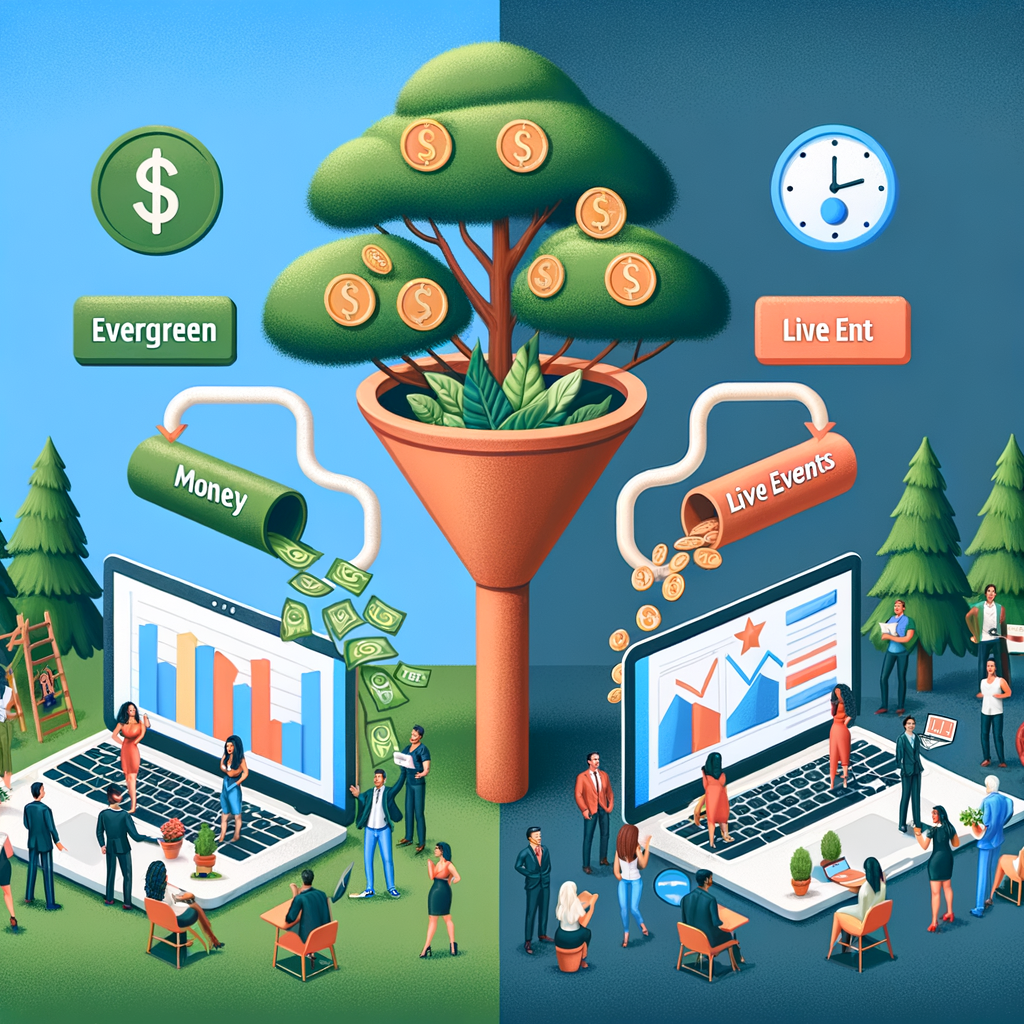 Evergreen Funnels vs. Live Events: Choosing the Best Strategy to Scale Your Coaching Business